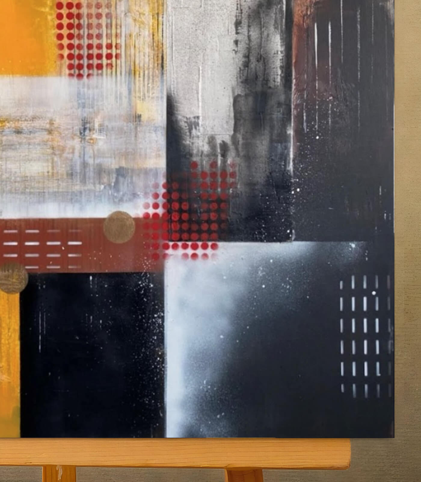 Yellow Legend - signé par l'artiste Maryam GSS.