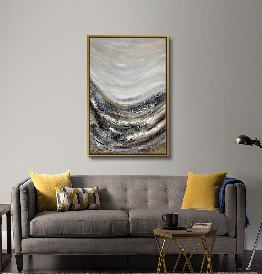 Vague sur terre - signé par l'artiste Maryam GSS.