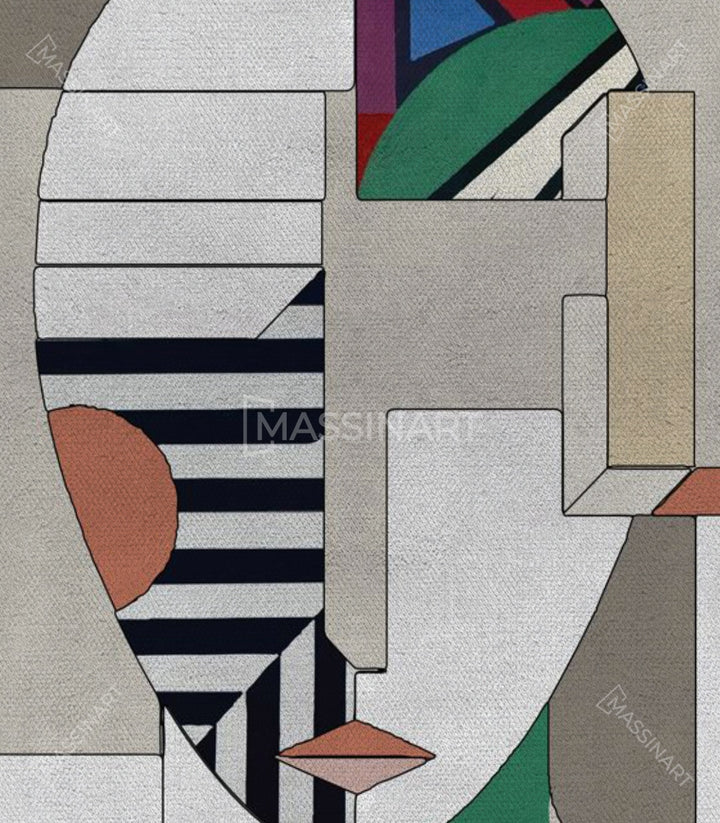 Détail encadrement tableau Vertex Massinart cadre noir