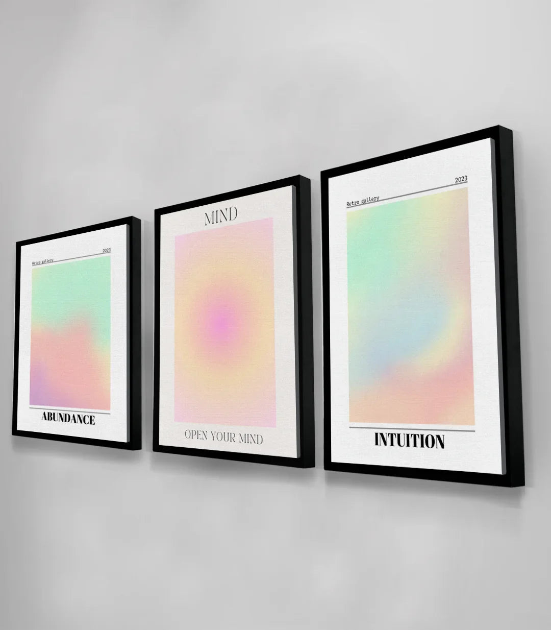 Tableau détail droit Intuition gradient pastel Massinart