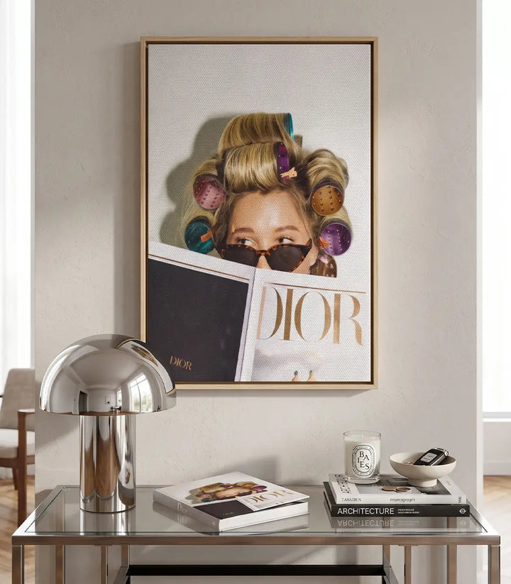 Tableau Dior Style mise en situation chambre fille — Massinart