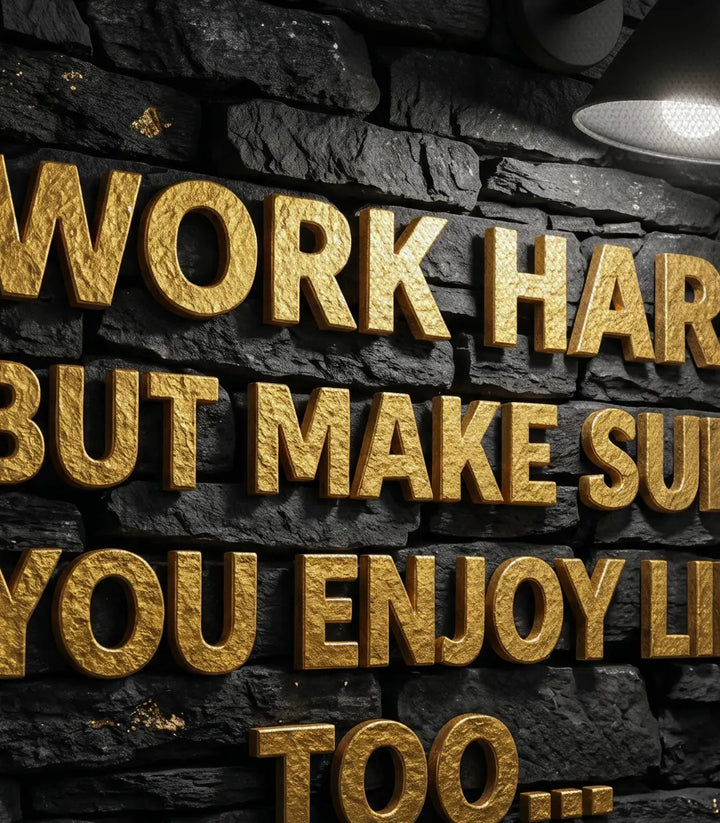 Tableau Enjoy Work emballage livraison prêt à accrocher — Massinart