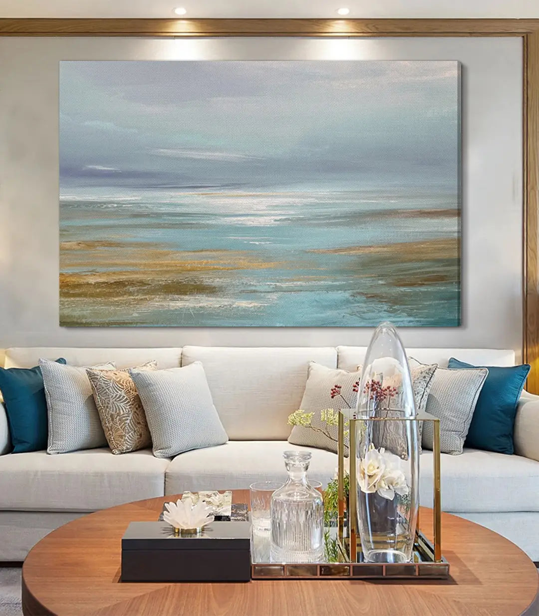 Tableau Ethereal Sea ambiance salon côtier lumineux Massinart