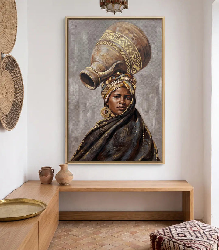 Tableau Jarre mise en situation chambre à coucher — Massinart