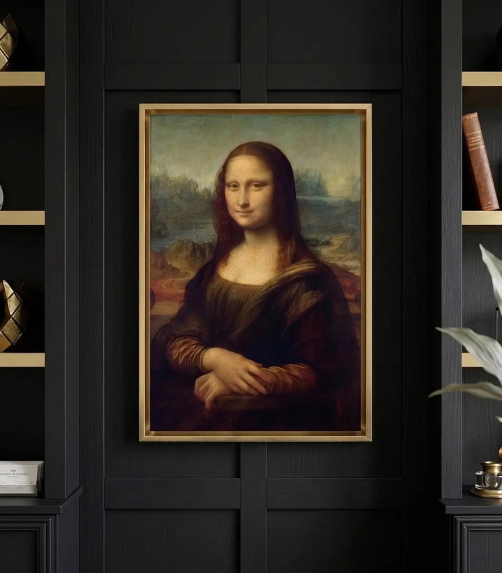 Tableau La Joconde By Léonard de Vinci mise en situation bureau — Massinart