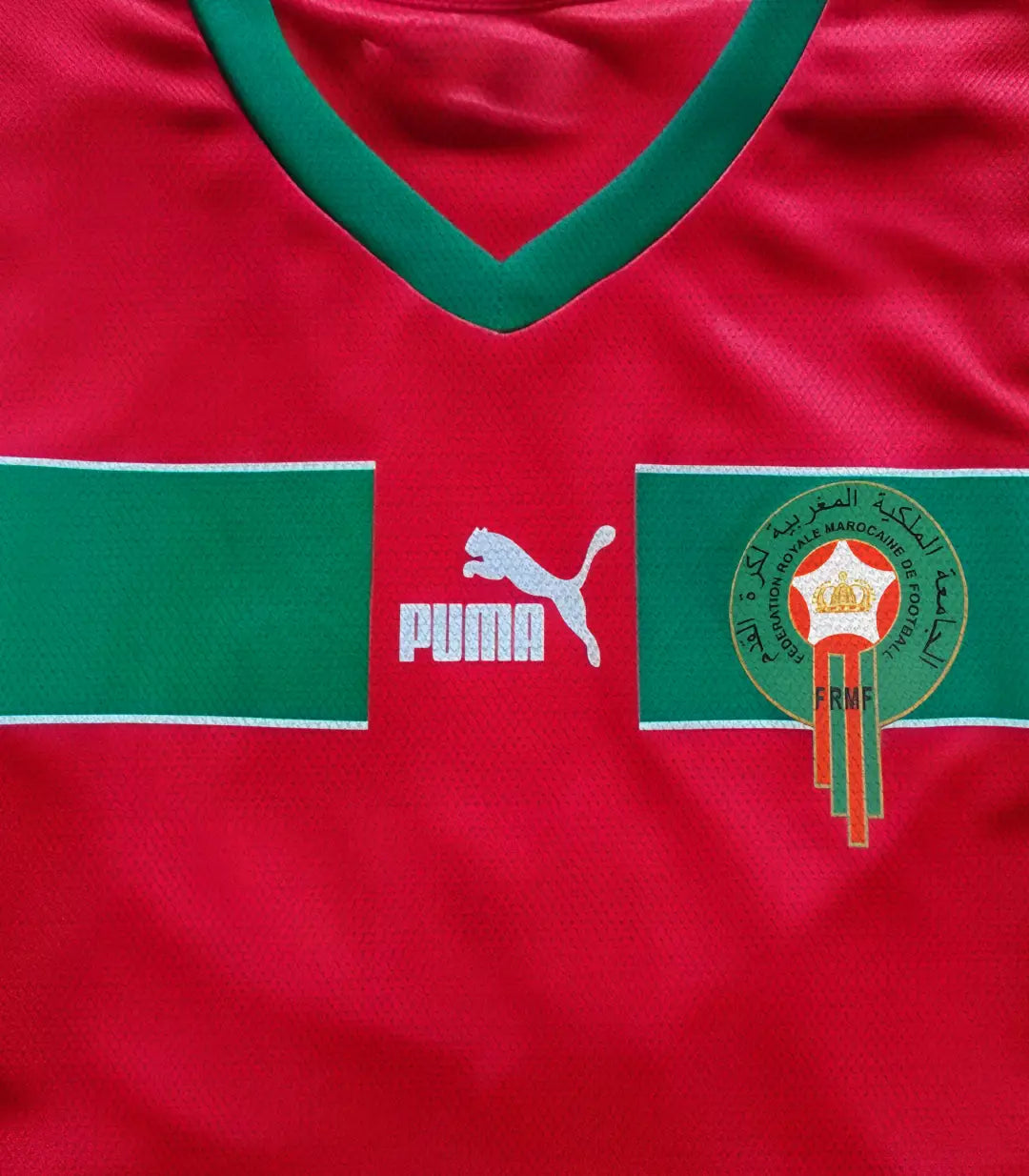 Tableau maillot national football Maroc décoration murale sportive Massinart
