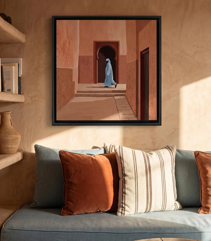 Tableau Medina Steps chambre à coucher, terracotta — Massinart