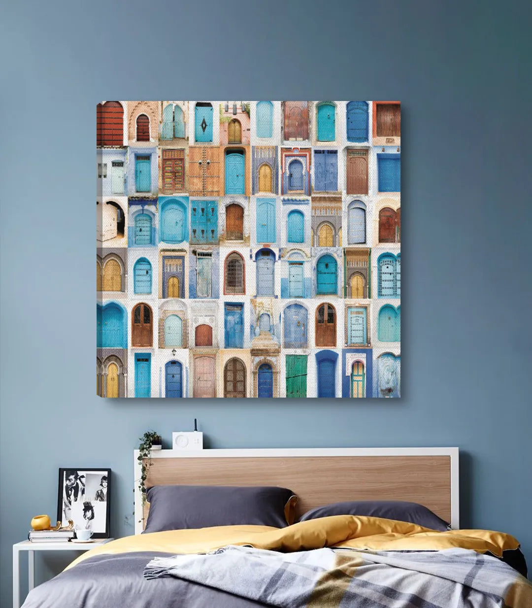 Tableau Moroccan Doors — décoration salon marocain portes colorées Massinart