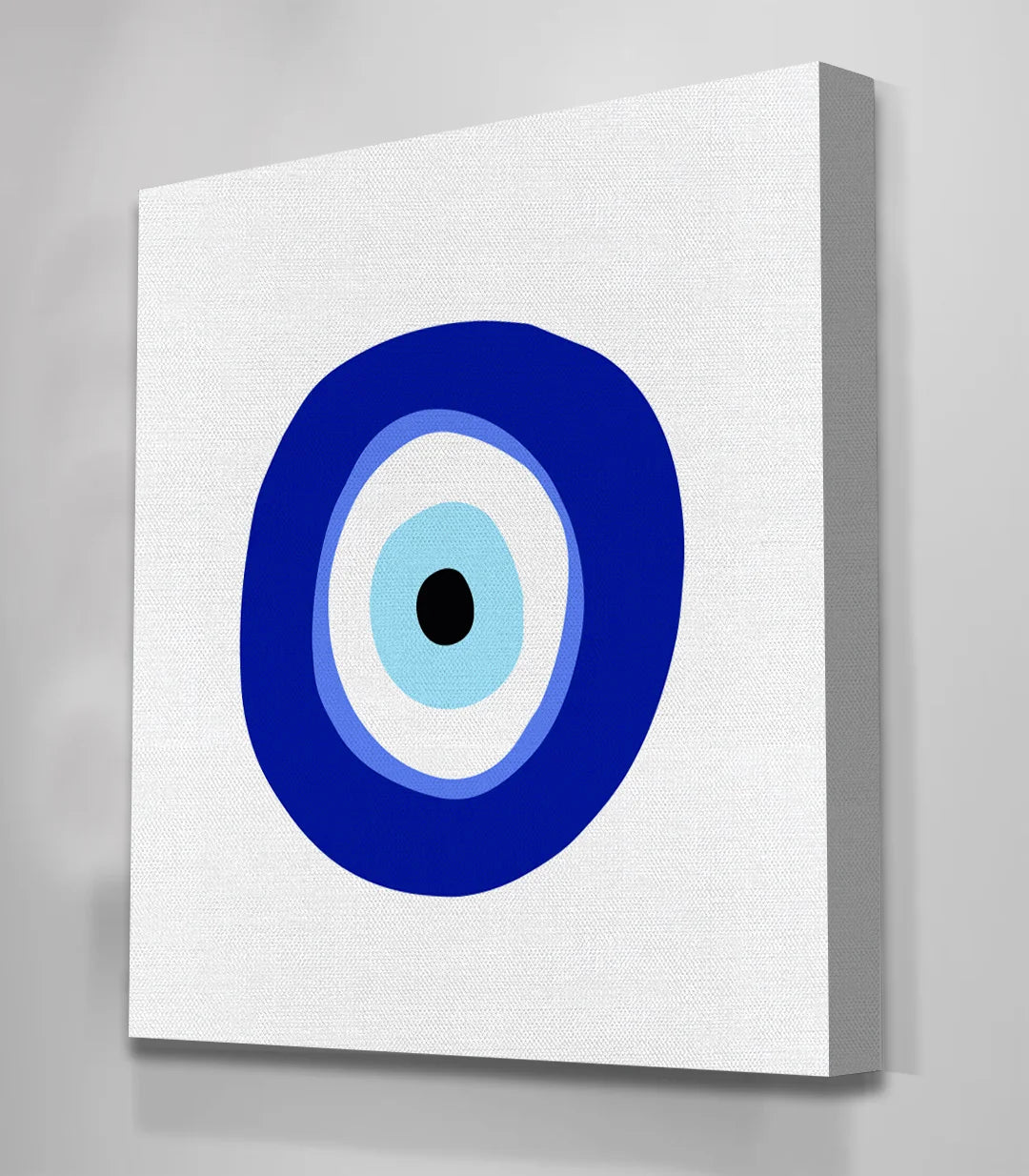 Tableau oeil de protection bleu et blanc Massinart