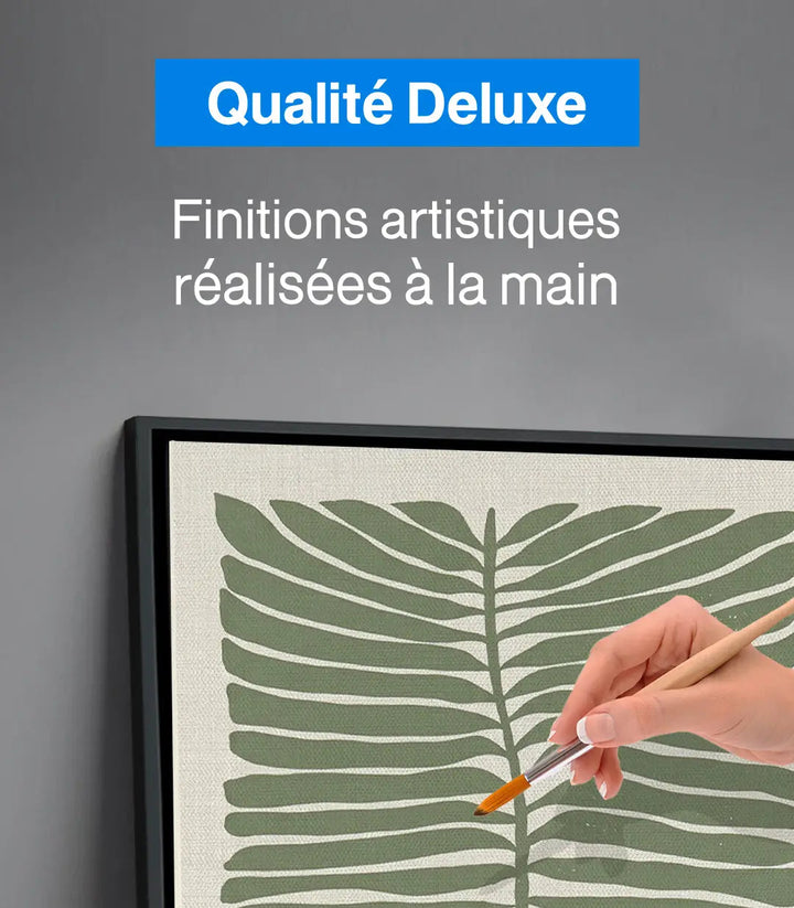 Tableau Olive Leaf mise en situation couloir — Massinart