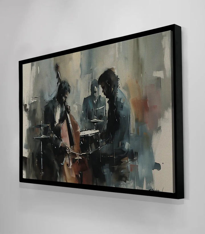 Tableau Passion en mise en situation cadre noir intérieur moderne Massinart