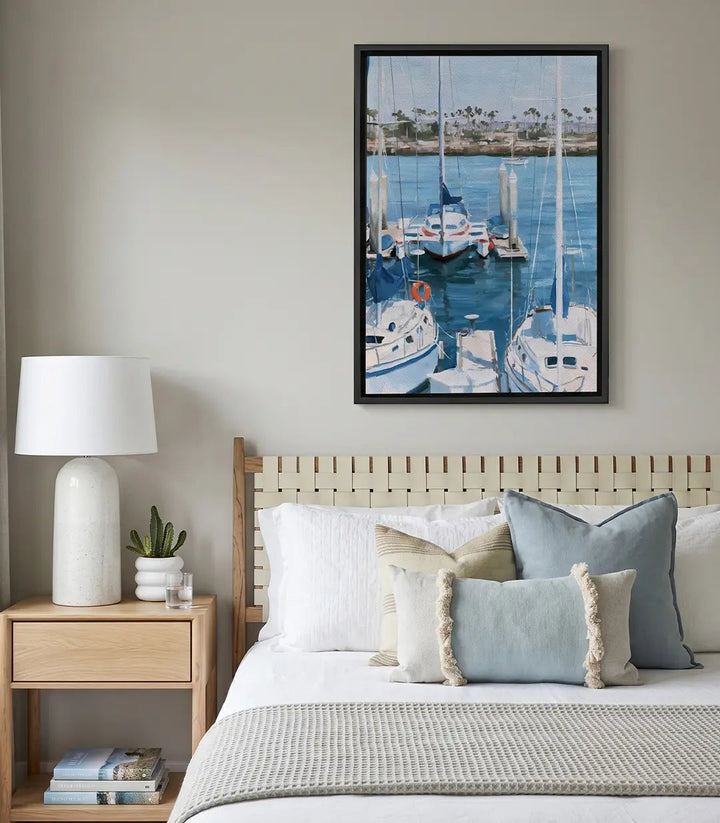 Tableau Quiet Marina mise en situation hotel et airbnb — Massinart