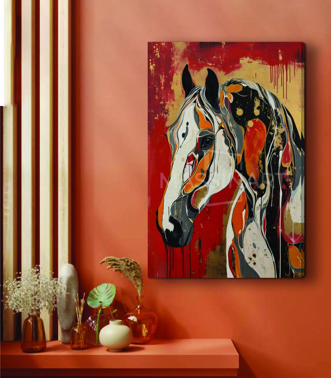 Tableau Radiant Soul détail cheval expression urbaine moderne Massinart