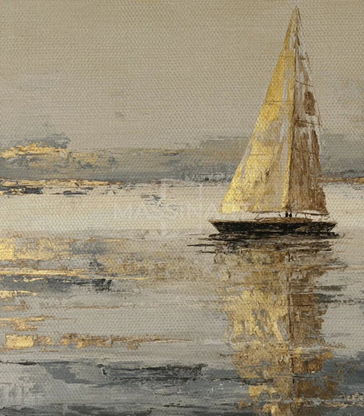 Tableau Sail Glow Massinart — emballage livraison prêt à accrocher