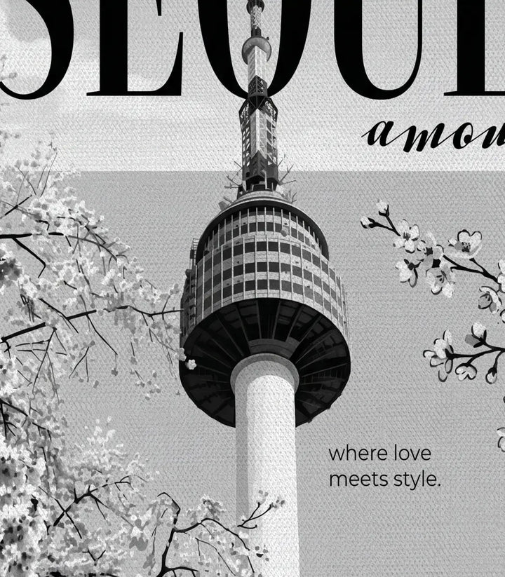 Tableau Seoul mise en situation couloir — Massinart