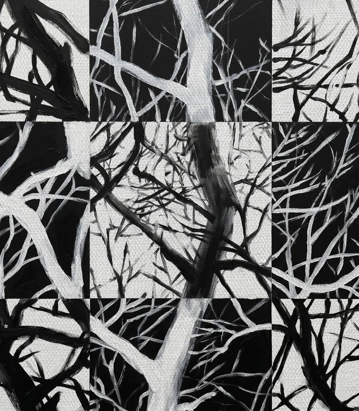 Tableau Sharp Twigs emballage livraison prêt à accrocher — Massinart