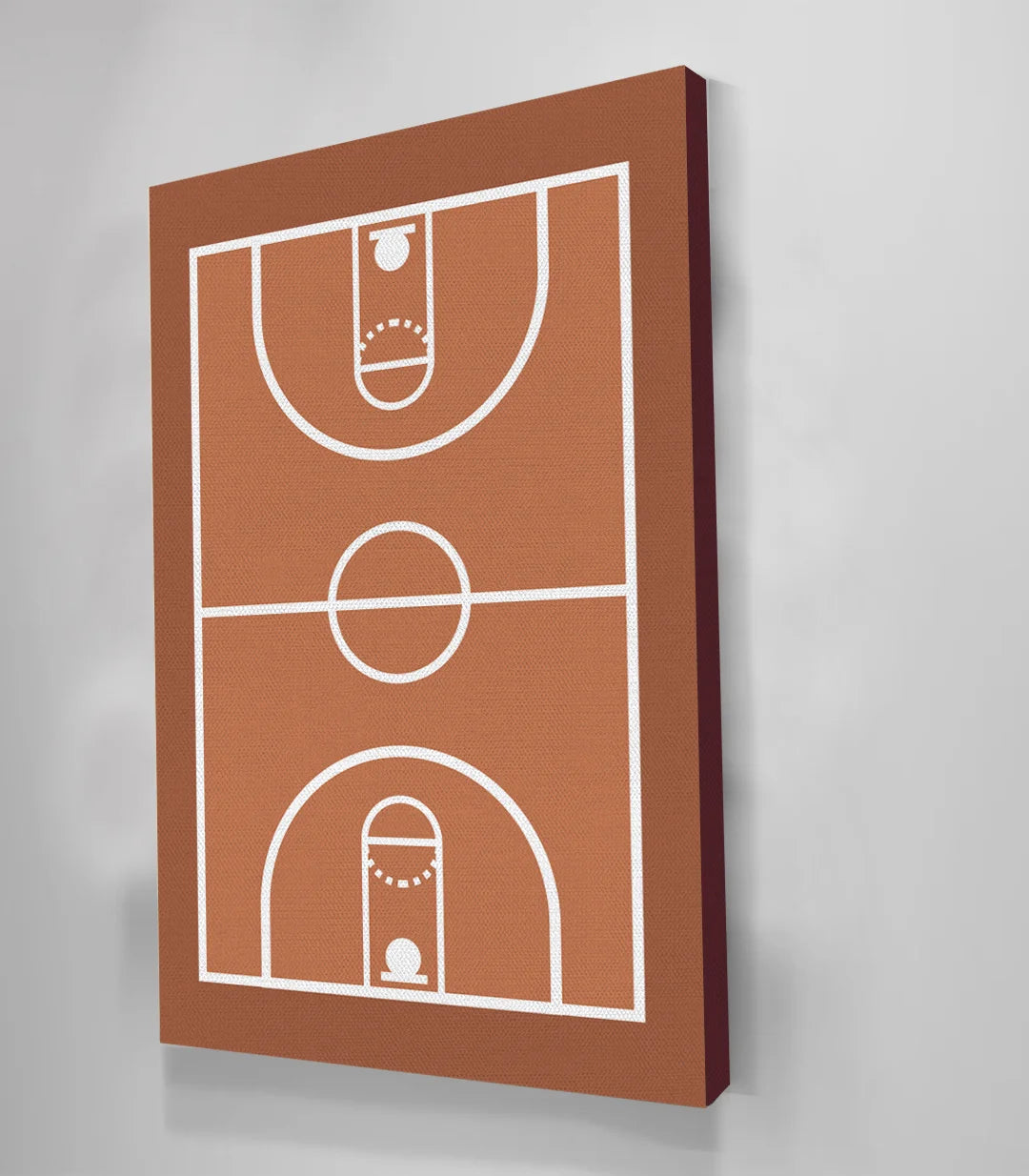 Tableau tennis court vert bleu minimaliste Massinart