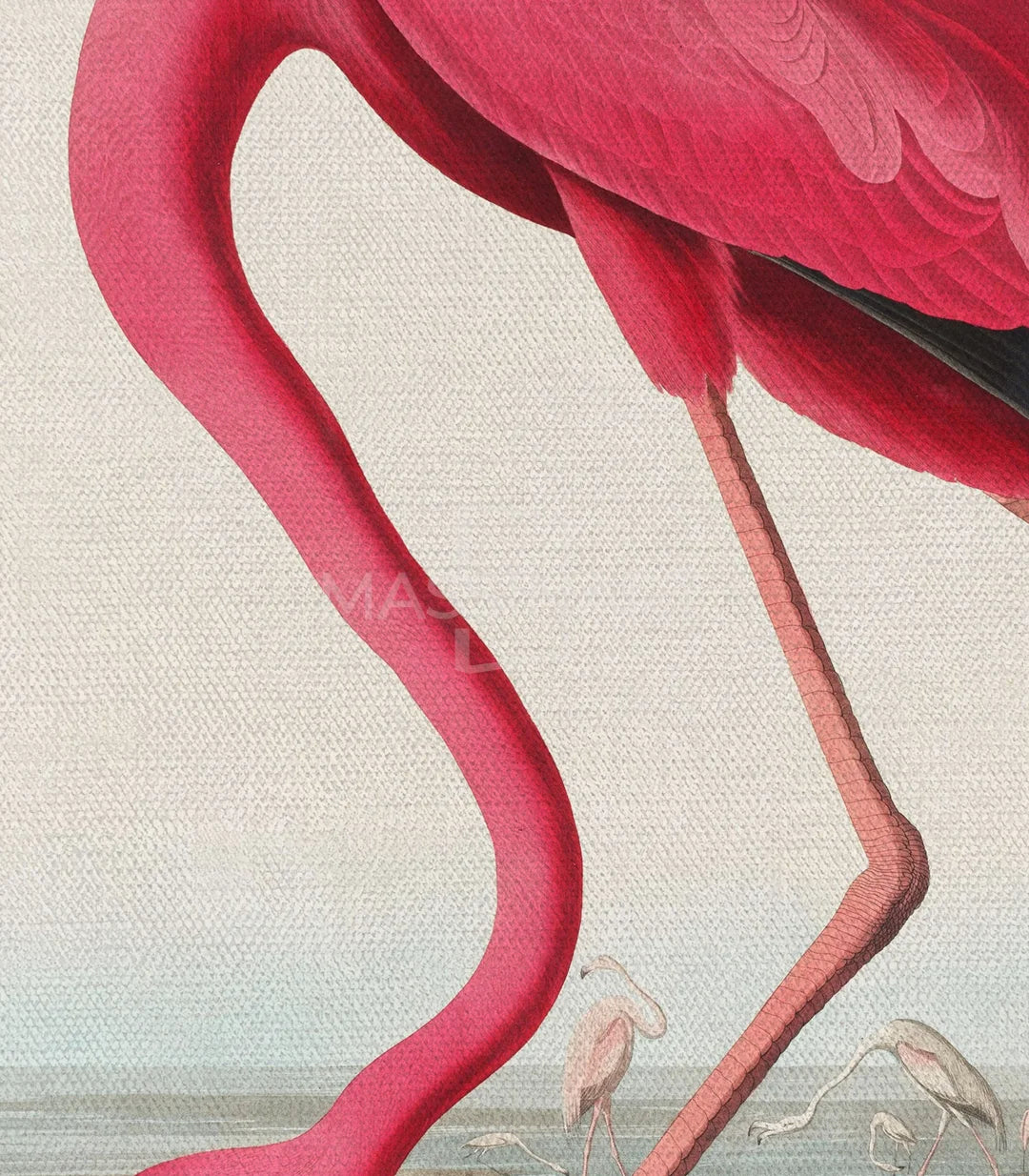 Tableau The Flamingo's Stance mise en situation séjour élégant Massinart