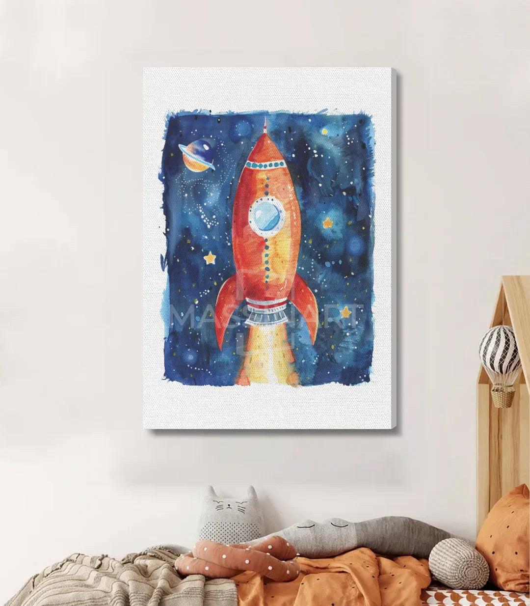 Tableau To space Massinart — décoration murale enfants espace