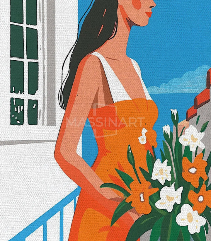 Tableau triptyque Summer Palette couleurs vives Massinart — composition murale