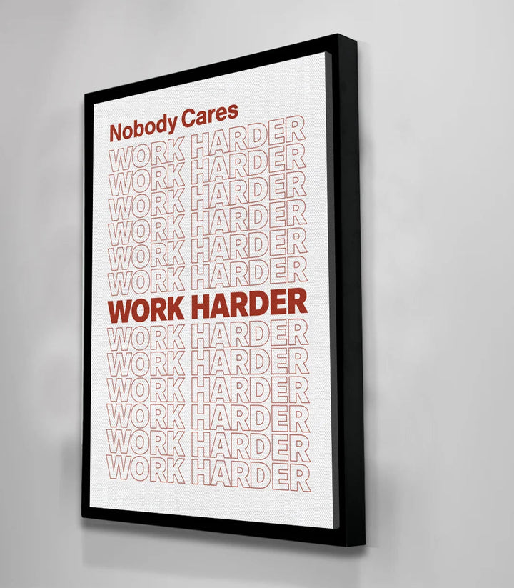 Tableau typographie motivante rouge blanc Massinart