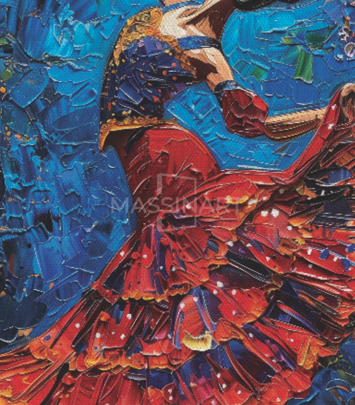 Variante décoration — Tableau danseuse expressionniste Massinart