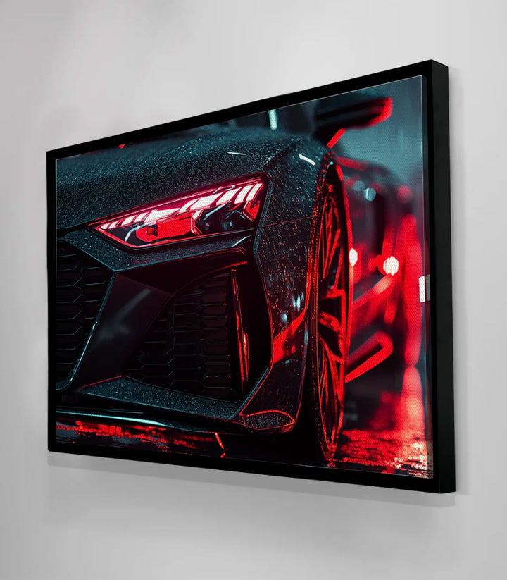 Tableau sport-car lumineux feux rouges Massinart