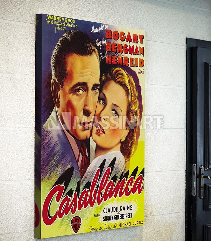 Tableaux décoratifs - Casablanca Film Poster - Décoration murale moderne  Maroc