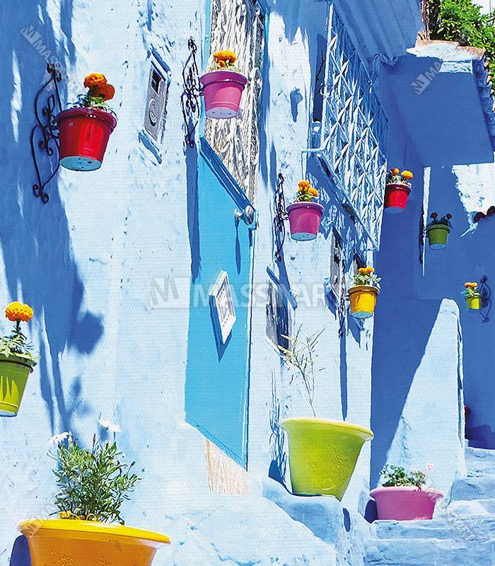 Tableau Chafchaouen City Massinart — emballage livraison prêt à accrocher