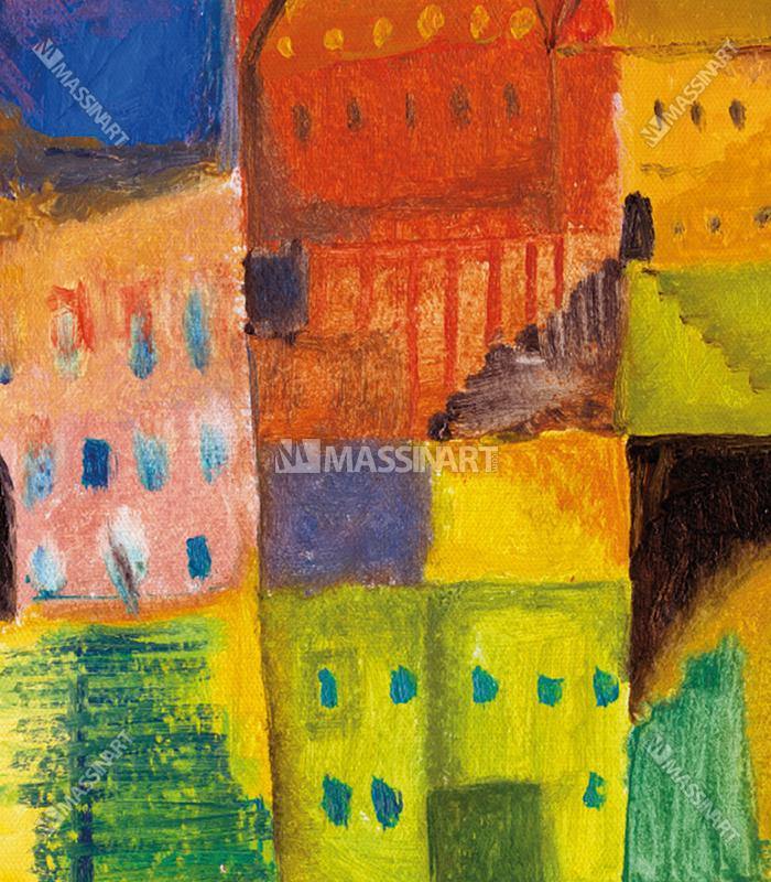 Tableau Colorful Domes Massinart — emballage livraison prêt à accrocher
