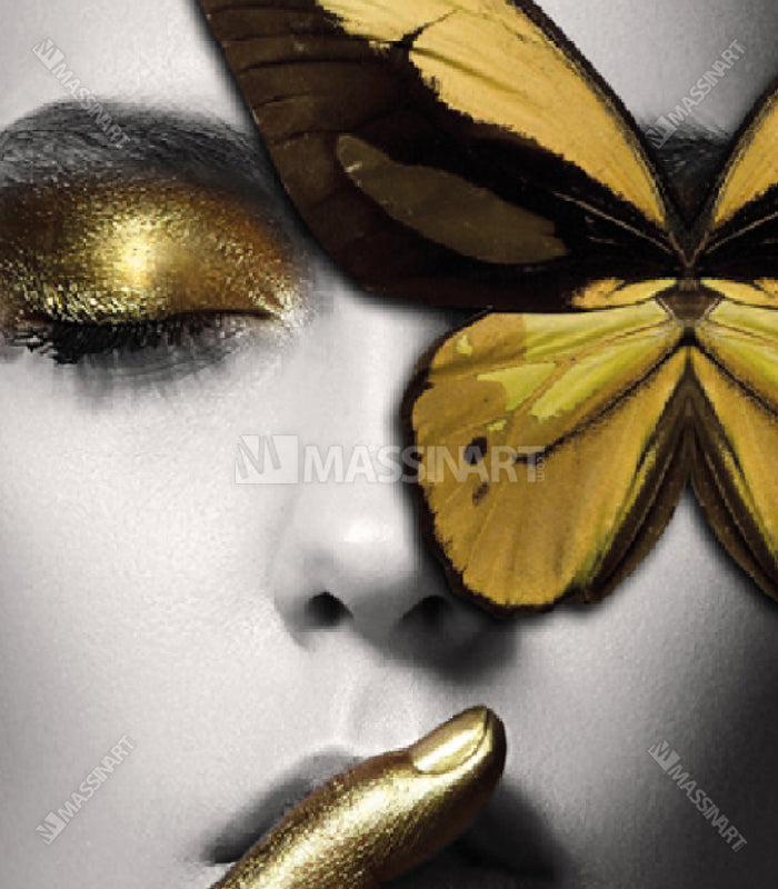 Fashion - Tableaux  avec cadre doré - Massinart.ma  décoration murale au Maroc