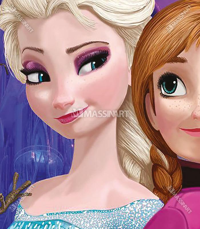 Tableau Frozen Massinart — emballage livraison prêt à accrocher