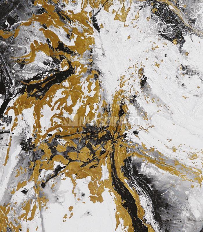 Tableau Gold Splash Massinart — emballage livraison prêt à accrocher