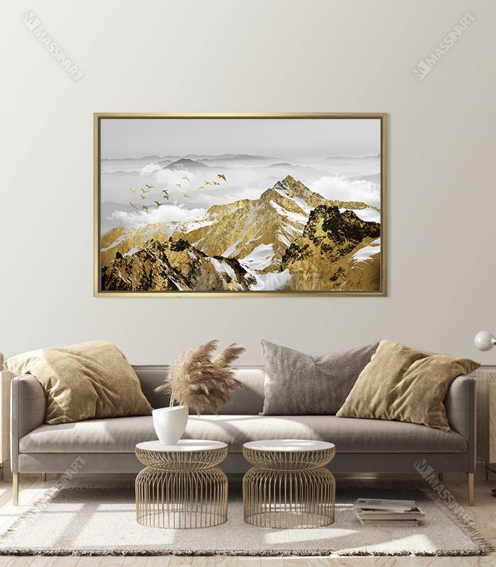 Tableaux décoratifs - Tableau Golden Mountain Landscape - design