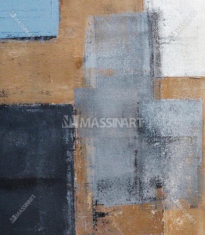 Tableau décoratif Grey and Brown Abstract - Art contemporain - Massinart.ma  décoration murale au Maroc