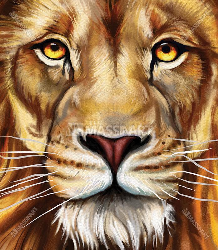 Lion Majestueux - Tableau décoratif moderne - Massinart.ma  décoration murale au Maroc