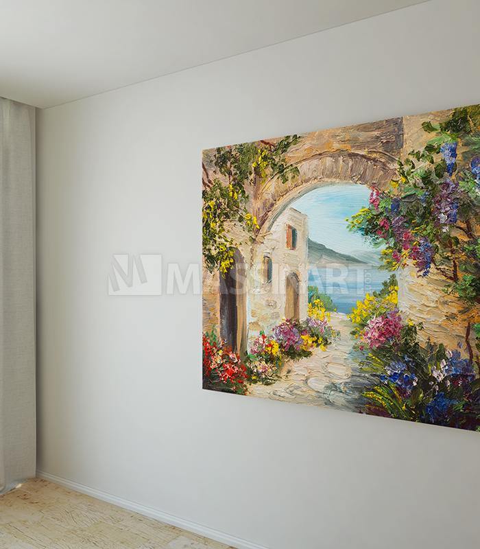Tableau Magic Sea Gardens Massinart — emballage livraison prêt à accrocher