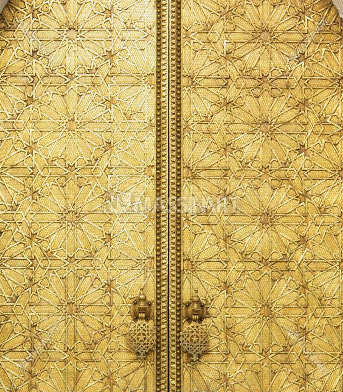 Tableau Maroc en Bleu Triptyque Massinart — emballage livraison prêt à accrocher