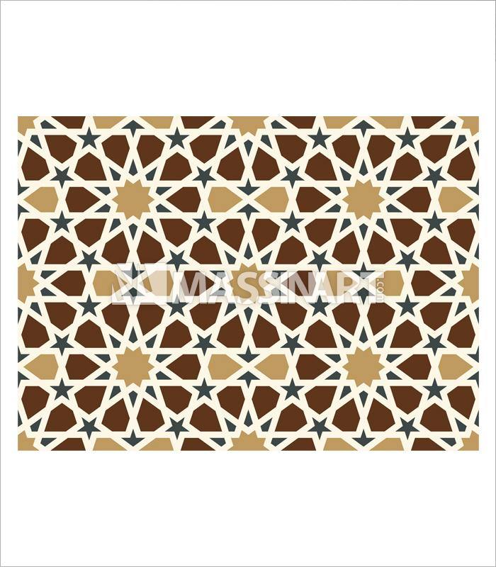 Paravent mosaïque arabe décoration intérieur salon marocain — design zellige contemporain Massinart