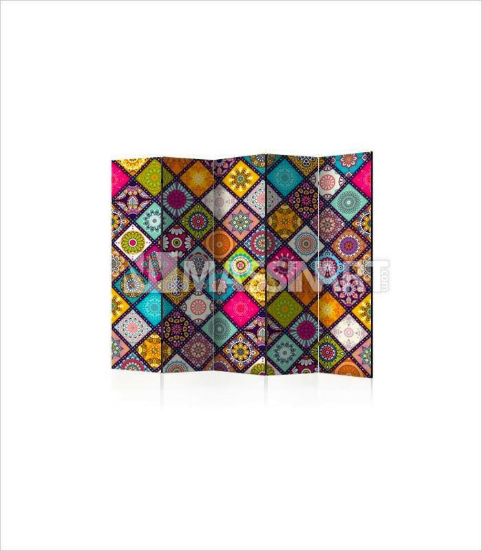 Paravent Colorful Patterns  - Désign moderne - Massinart.ma  décoration au Maroc