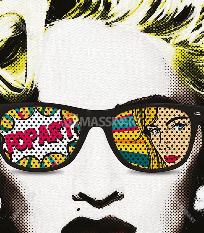 Tableau Pop Art Madonna Massinart — emballage livraison prêt à accrocher