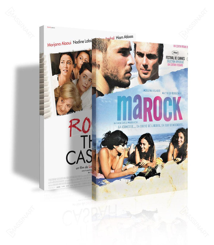 Tableau affiche cinéma Marock et Rock the Casbah Massinart — emballage livraison prêt à accrocher