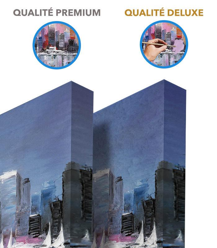 Tableau Reflection of Buildings décor mur blanc Massinart