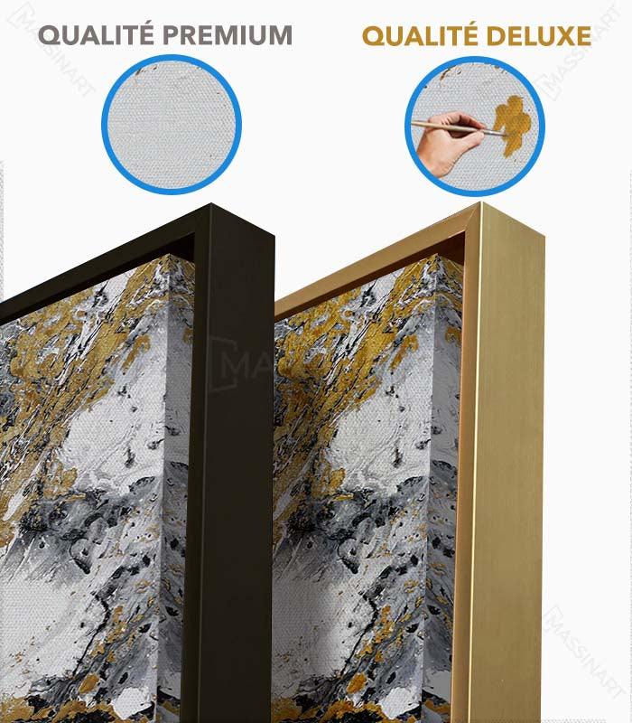 Gold Splash - Tableau design avec cadre américain - Massinart.ma  décoration murale au Maroc