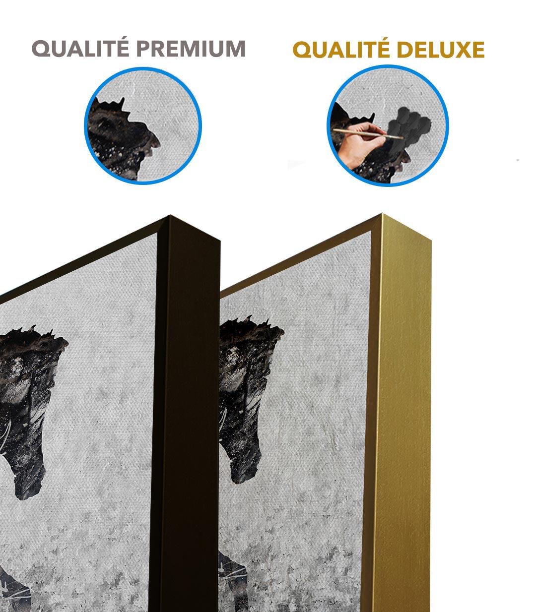 Magestic Horse - encadrement fin - Massinart.ma  décoration murale au Maroc