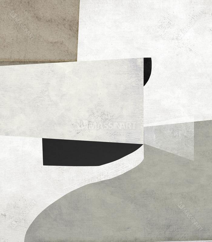 Tableau Ombres minimaliste Massinart — emballage livraison prêt à accrocher