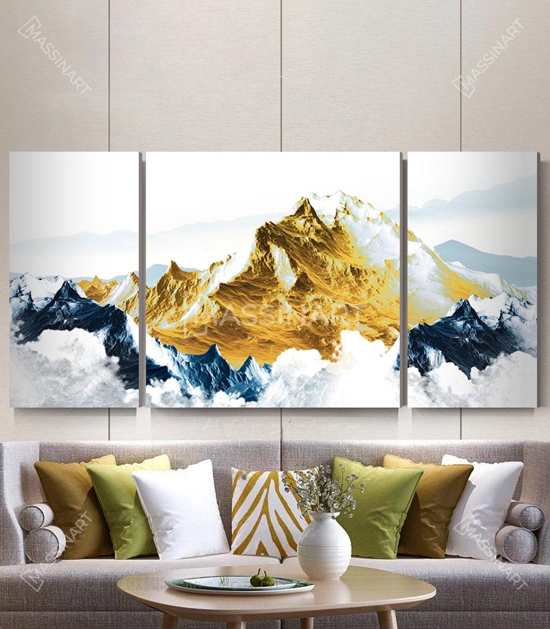 Tableau décoratif Mountain abstract - Tableau Design moderne - Massinart.ma  décoration murale au Maroc