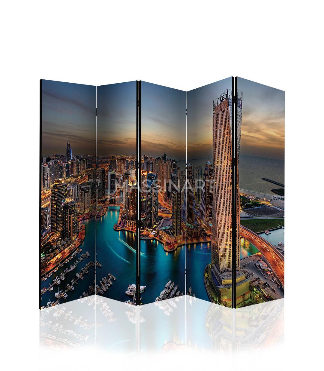 Paravent City by Night - Séparation d'espace - Massinart.ma  décoration murale au Maroc