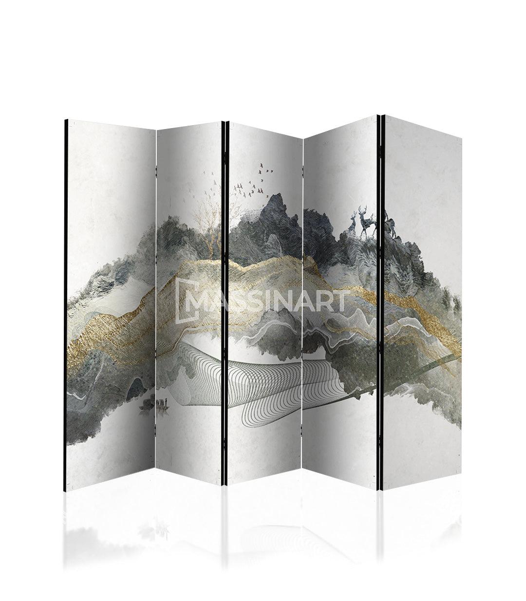 Paravent Chinese Ink Style - Séparation d'espace - Massinart.ma  décoration murale au Maroc