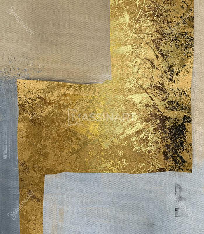 Tableau triptyque Contemporary Fields - Encadrement cache clous - Massinart.ma  décoration murale au Maroc